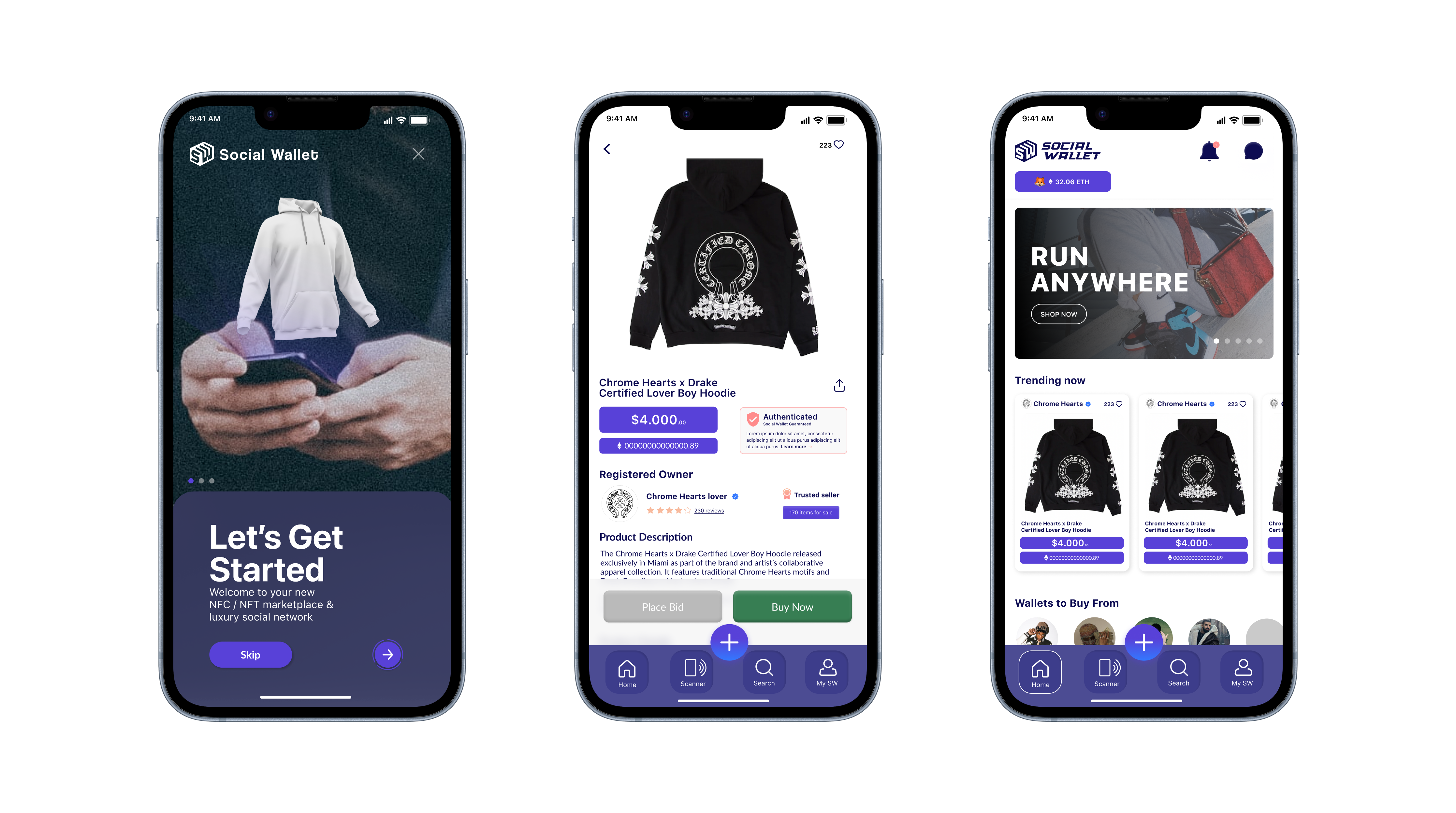 Social Wallet app